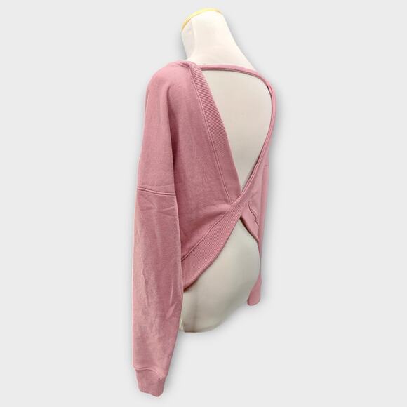 Womens AERO Mauve Pullover Open Back Sweater Size XS - Picture 3 of 6